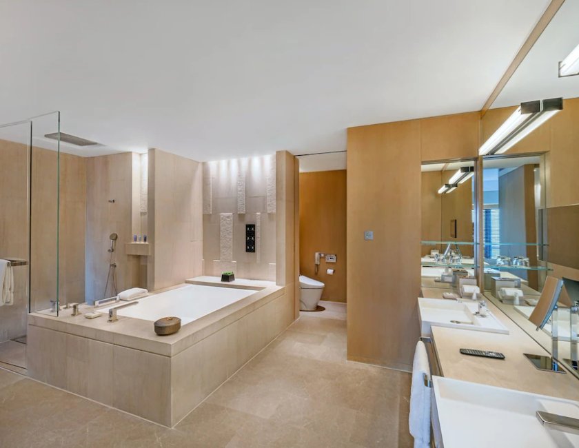 Suite, 1 cama de matrimonio grande del hotel Park Hyatt Beijing. Foto 6