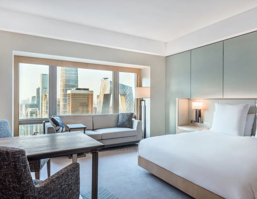 1 Cama King Size con vistas a la Torre CBD del hotel Park Hyatt Beijing