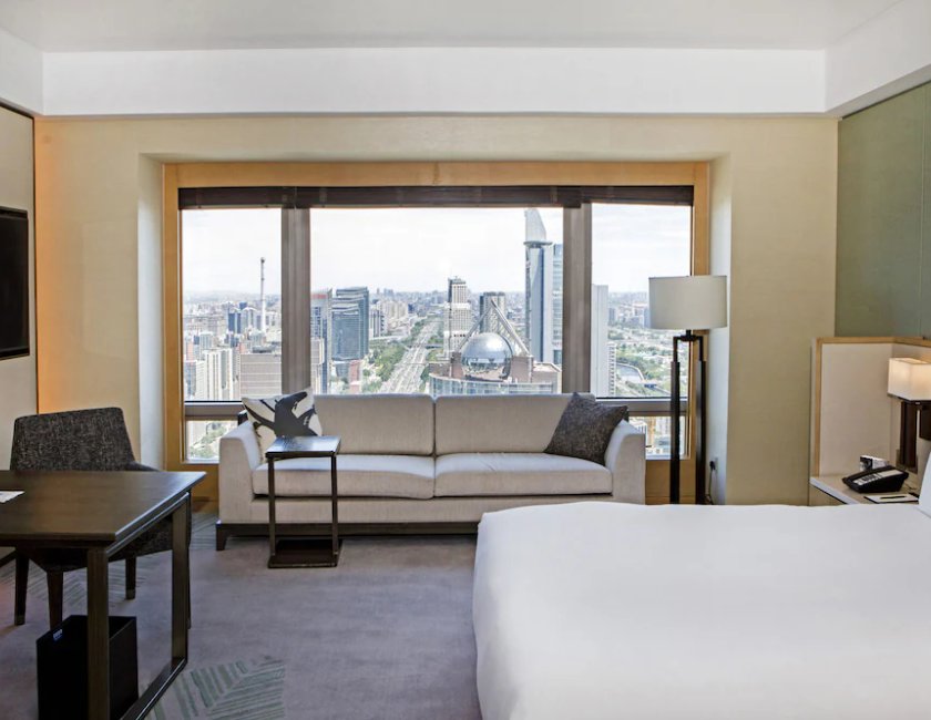 1 Cama King Size con vistas a la Avenida Chang'an del hotel Park Hyatt Beijing