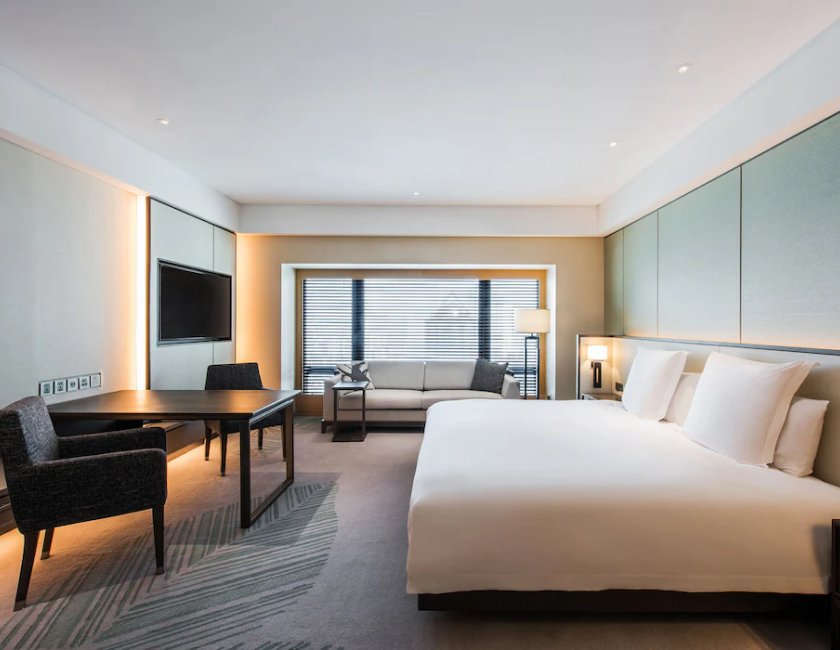 1 Cama King Size con vistas a la Avenida Chang'an del hotel Park Hyatt Beijing. Foto 1