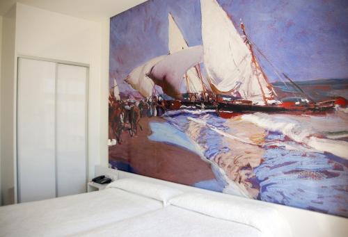 Habitación Doble Estándar con vistas al mar - 2 camas del hotel Sol Playa. Foto 10