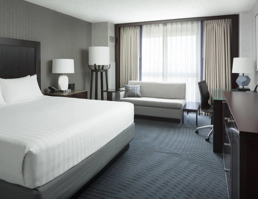 Habitación, 1 cama de matrimonio grande, accesible para personas con discapacidad, bañera del hotel Hyatt Regency San Francisco Airport