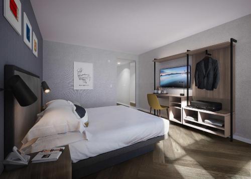 Habitación Premium con cama extragrande y vistas a la ciudad del hotel Voco Times Square South, an IHG