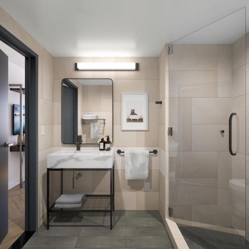 Habitación Doble Estándar con 2 camas dobles del hotel Voco Times Square South, an IHG. Foto 7