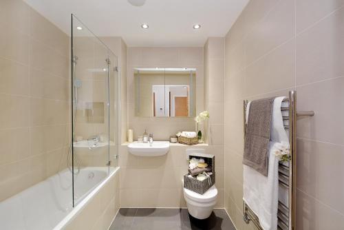 Apartamento Con Cocina 1 habitación Vista ciudad Sofá Cama incluido 1 Cama doble del hotel Twyne House Apartments. Foto 6