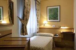 Habitación individual del hotel Riazor