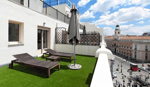 Habitación Doble con terraza - 1 o 2 camas - Parte frontal del hotel Moderno