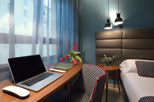 Habitación Doble con aparcamiento gratuito - 1 o 2 camas del hotel Pamplona Plaza. Foto 3