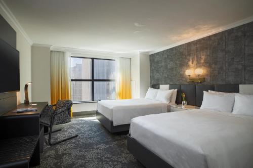 Habitación con vistas a la ciudad - 2 camas dobles del hotel Renaissance Times Square