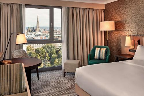 Habitación Doble con vistas al parque - 1 cama doble grande del hotel Hilton Vienna Park