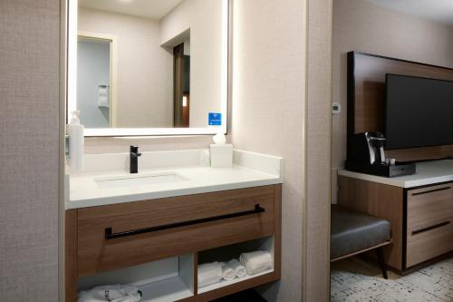 Suite de 1 dormitorio - 1 cama extragrande del hotel Hampton Inn Newark Airport. Foto 3
