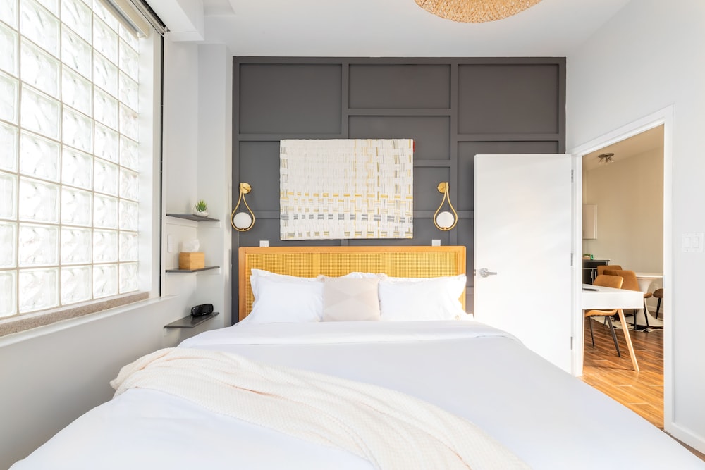 Suite de 1 Dormitorio con Vista a Manhattan - Cama King del hotel The Modernist. Foto 1