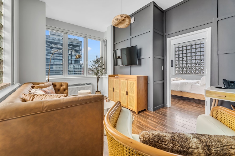 Suite de 1 Dormitorio con Vista a Manhattan - Cama King del hotel The Modernist. Foto 5
