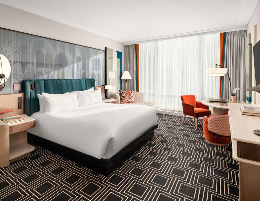 Habitación doble 1 Cama king Vista ciudad del hotel Sofitel Montreal Golden Mile