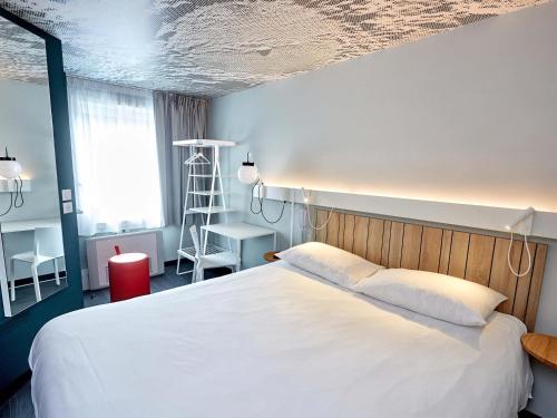 Habitación Standard con una cama doble del hotel IBIS AUXERRE CENTRE