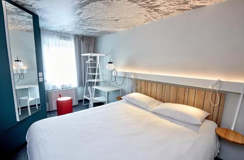 Habitación Standard con una cama doble del hotel IBIS AUXERRE CENTRE. Foto 3