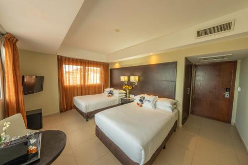 Habitación Doble con 2 camas dobles - No fumadores del hotel Faranda Express Soloy and Casino