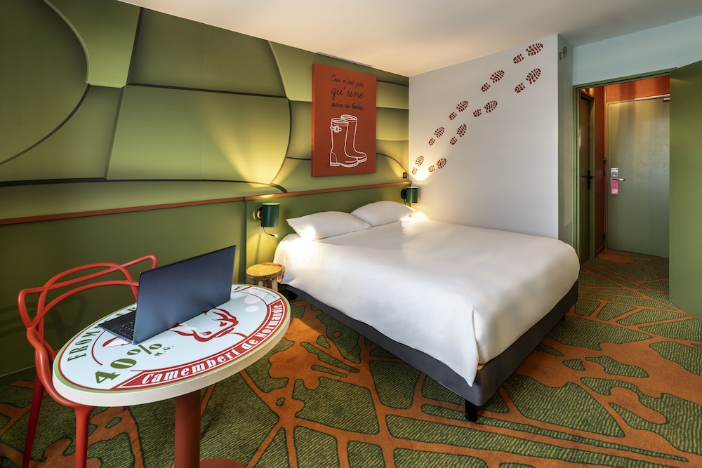 Habitación Estándar con 1 cama doble del hotel Ibis Styles Lisieux Normandie. Foto 4