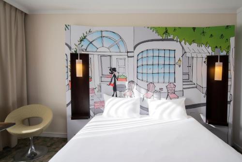 Habitación Contigua con Cama Queen del hotel Ibis Styles Evry Cathedrale