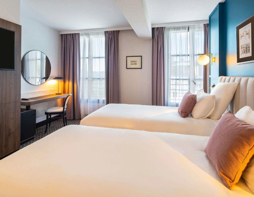 Habitación Clásica con camas individuales del hotel Mercure Versailles Chateau