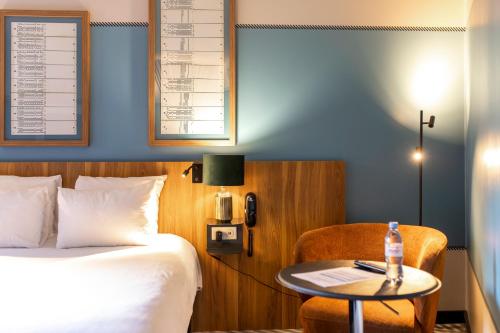 Habitación Estándar con 1 cama doble del hotel Ibis St Etienne Gare Chateaucreux. Foto 7
