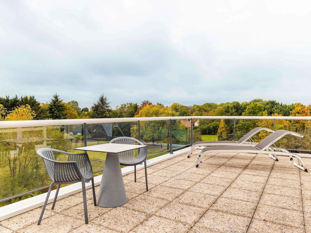 Habitación Ejecutiva con terraza y 1 cama doble del hotel Novotel Senart Golf De Greenparc