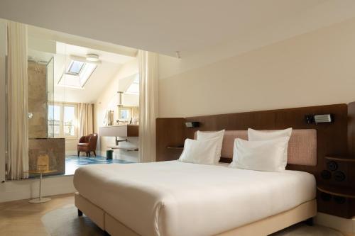 Habitación Doble con Terraza del hotel du Sentier. Foto 10