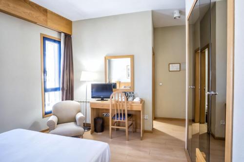 Habitación Individual del hotel Alda Castelao. Foto 4