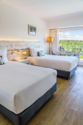 Habitación Deluxe con 2 camas individuales y vistas a la cascada del hotel Gran Melia Iguazú. Foto 3