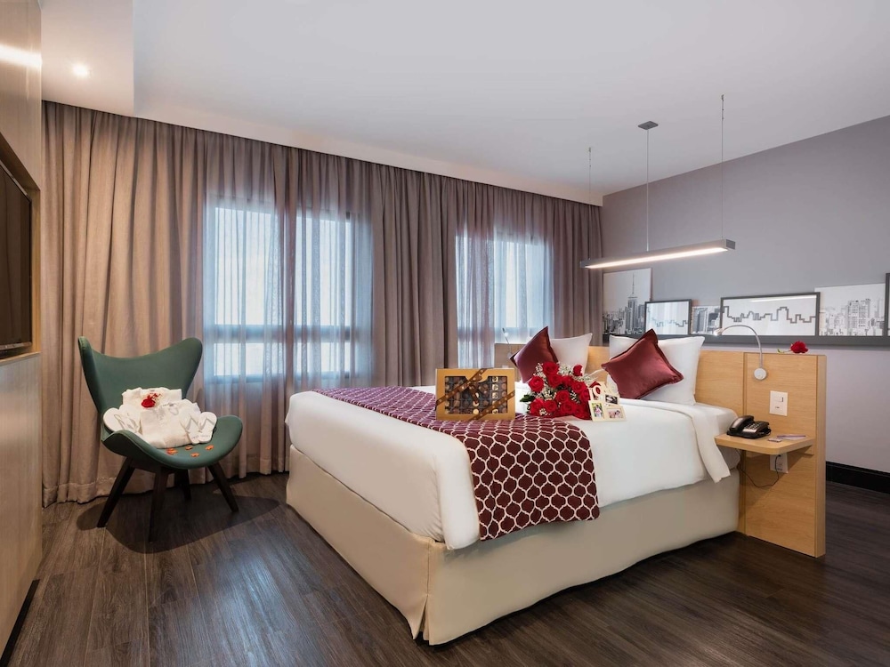 Apartamento Deluxe, 1 cama doble del hotel Mercure Sao Paulo Pinheiros. Foto 4