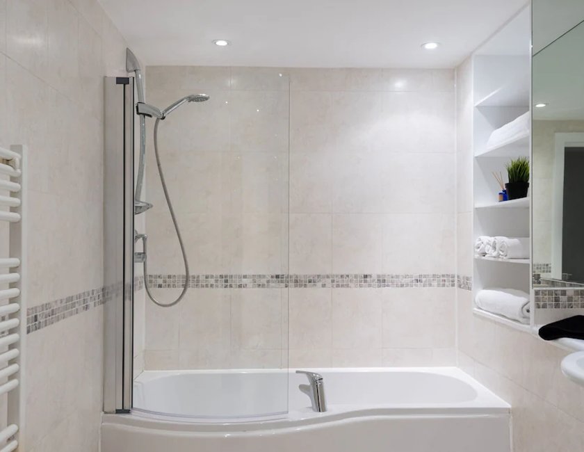 Apartamento Confort, baño privado del hotel Fitzrovia apartments by DMONTRIO. Foto 19