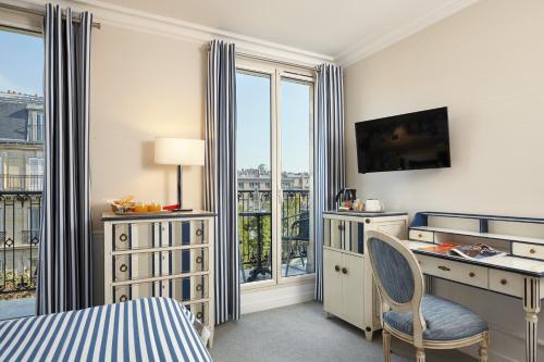 Habitación Doble Deluxe con balcón del hotel Relais St. Jacques. Foto 3