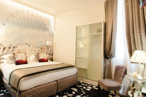 Habitación Doble del hotel Ile De France Opéra. Foto 1