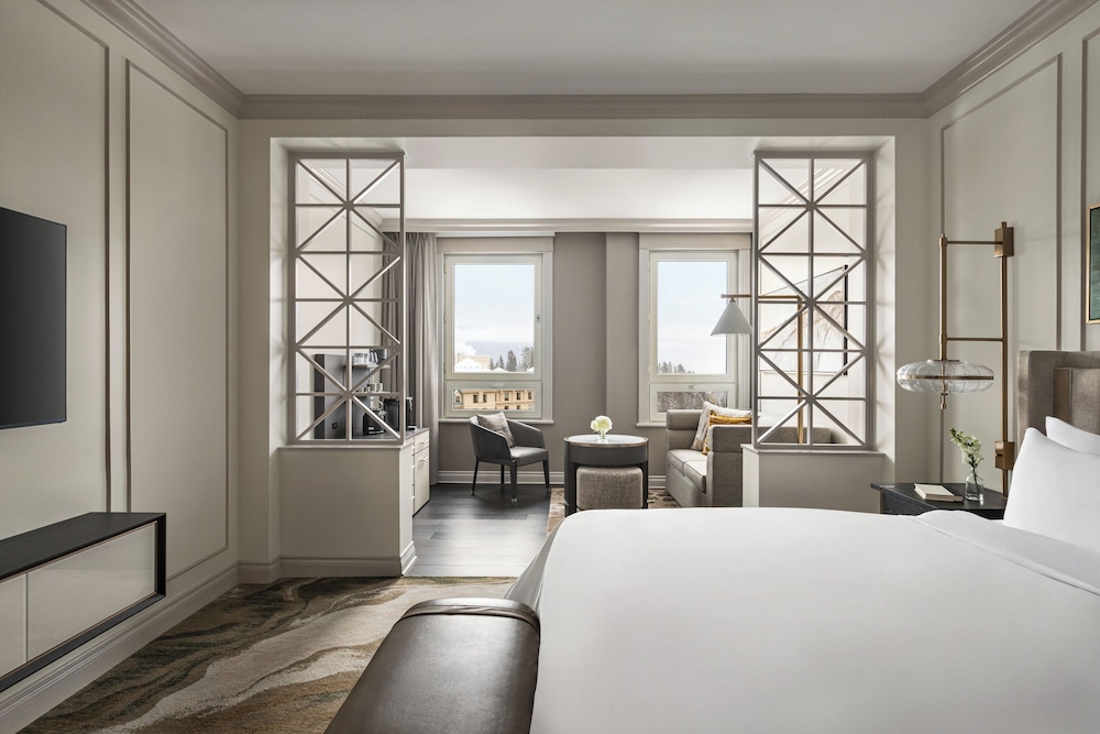 Suite junior, 1 cama de matrimonio grande del hotel Fairmont Chateau Lake Louise
