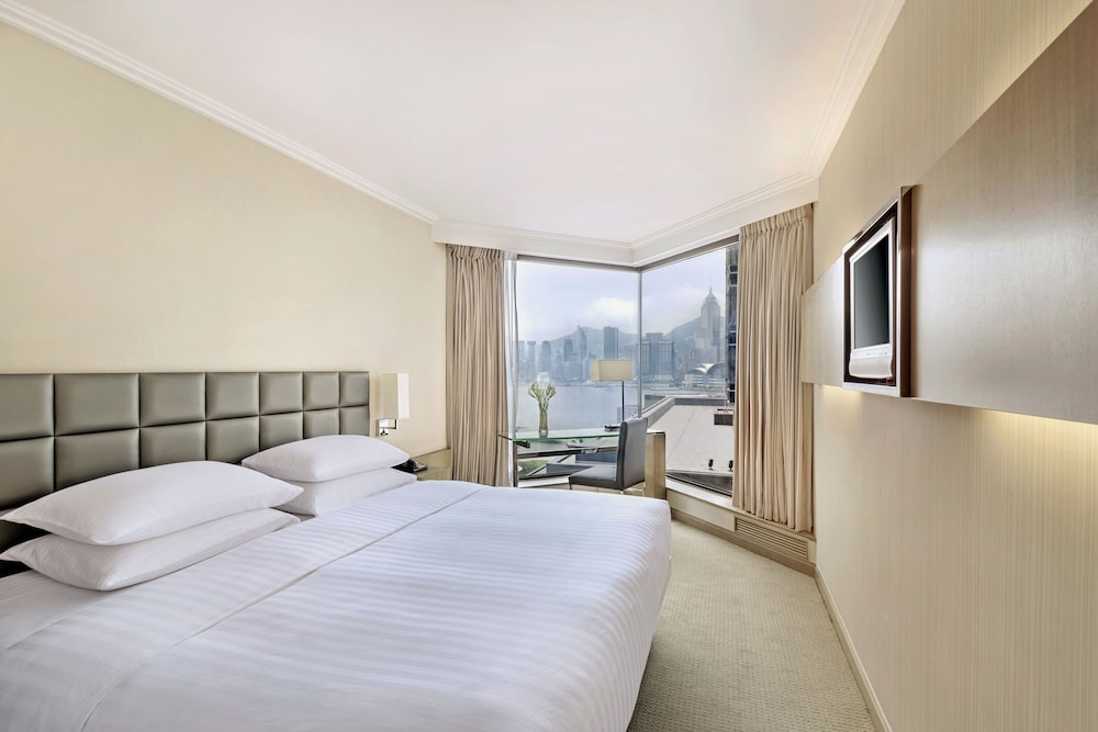 Habitación con vista lateral al puerto del hotel The Kowloon