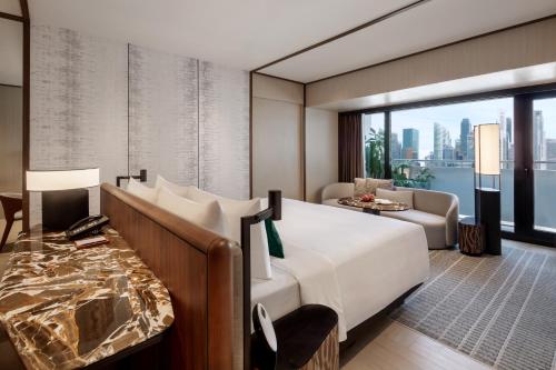Alojamiento Premier Marina Bay con vistas a Marina Bay del hotel Pan Pacific Singapore