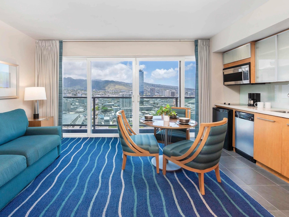 Suite de 1 Dormitorio Vista Montaña - Ciudad del hotel Ala Moana Honolulu by Mantra. Foto 6