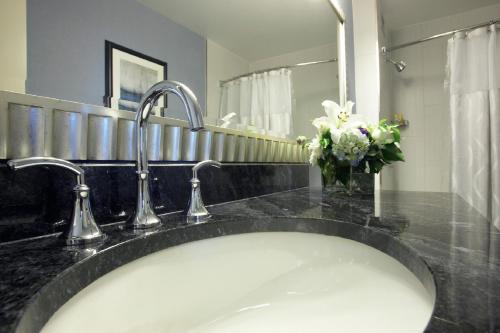 Habitación con cama extragrande y ducha adaptada - Adaptada para personas de movilidad reducida del hotel Hyatt Regency Buffalo / Hotel and Conference Center