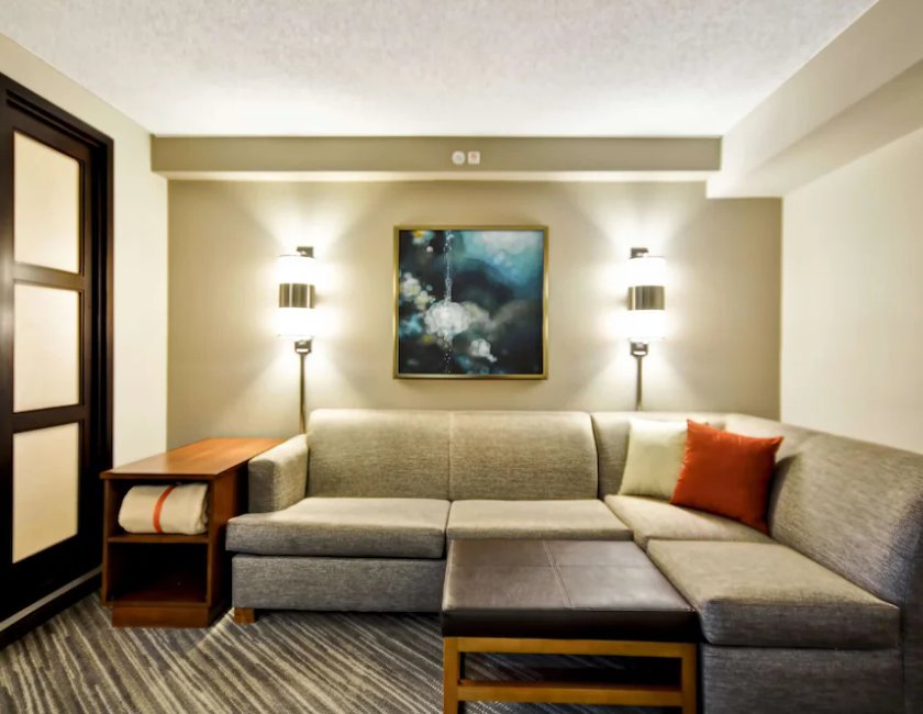 Habitación doble 1 Cama king Planta Alta Sofá Cama incluido del hotel Hyatt Place Albuquerque/uptown. Foto 1