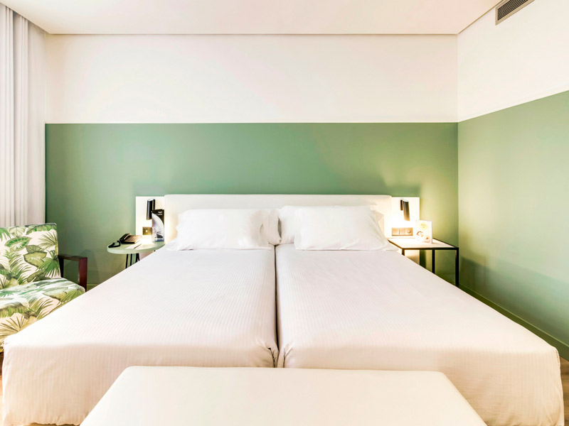 Habitación doble del hotel Eurostars Acteón