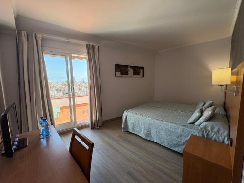 Habitación Doble con terraza - 1 o 2 camas del hotel Ramblas Barcelona. Foto 12
