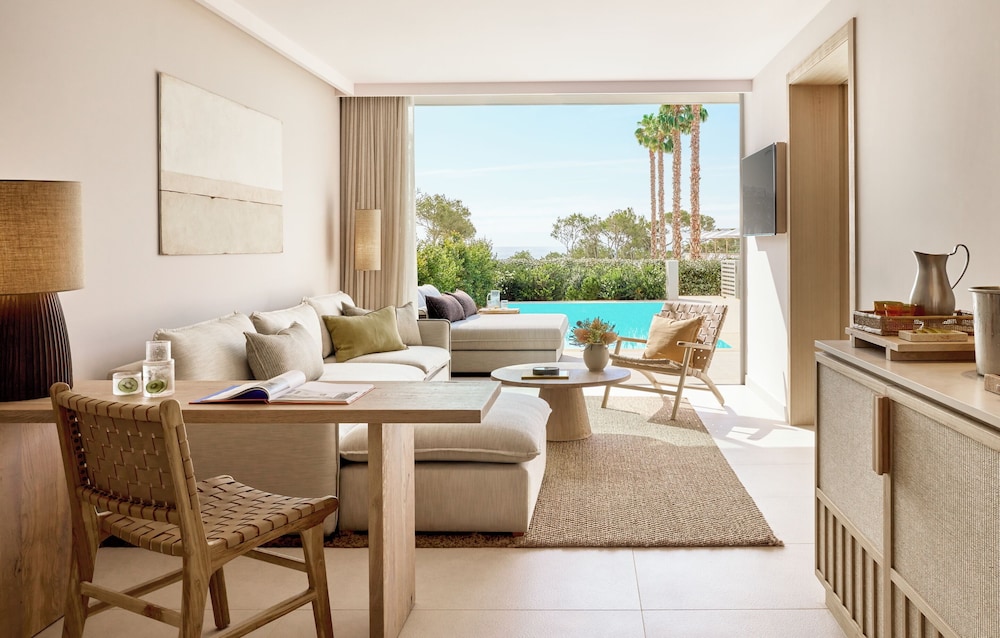 Suite Deluxe, 1 habitación, piscina privada, vistas al jardín del hotel Ikos Porto Petro