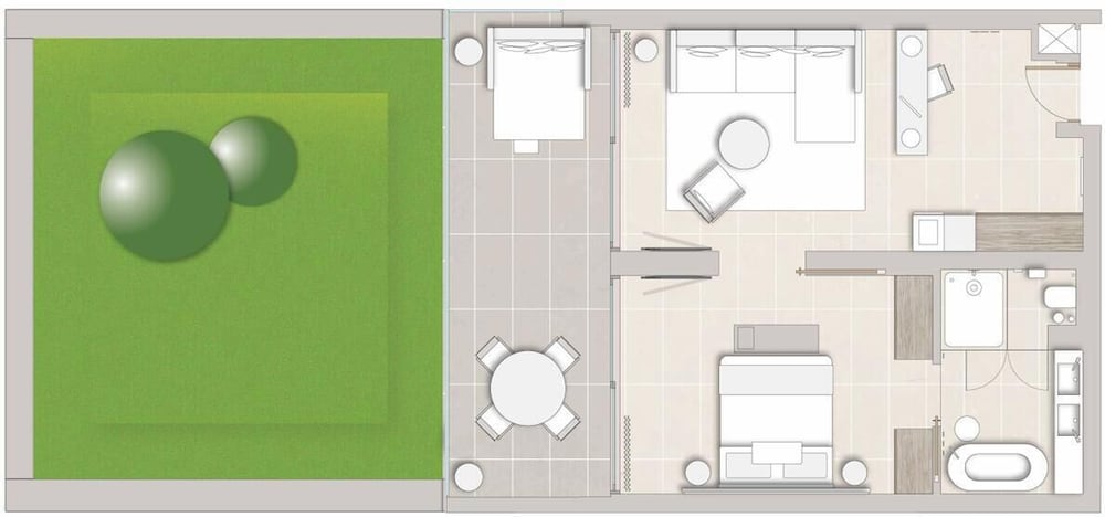 Suite, 1 habitación, vistas al jardín (Private Garden) del hotel Ikos Porto Petro. Foto 7