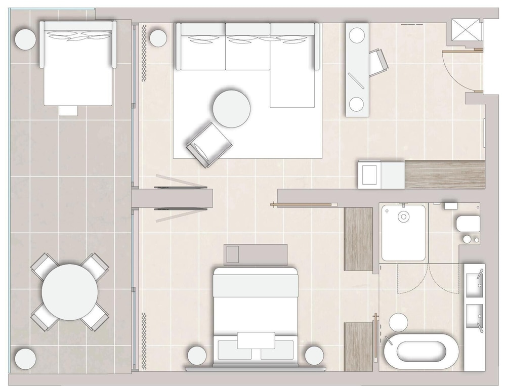 Suite, 1 habitación, vistas a la piscina del hotel Ikos Porto Petro. Foto 6