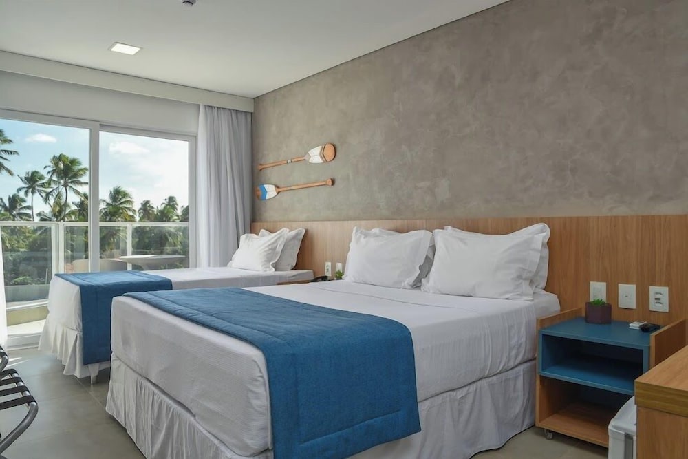 Suíte Lateral Mar 1 cama de casal + 1 solteiro del hotel Maragogi Brisa Exclusive