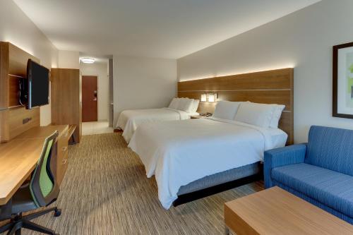 Suite con bañera adaptada para personas con movilidad reducida - No fumadores del hotel Holiday Inn Express and Suites Saugerties - Hudson Valley, an IHG. Foto 5