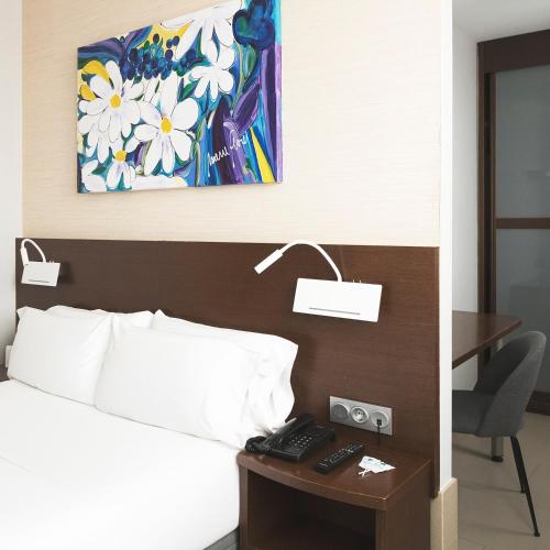 Habitación Doble con acceso a la zona de spa privada del hotel and Spa Real Ciudad De Zaragoza. Foto 8