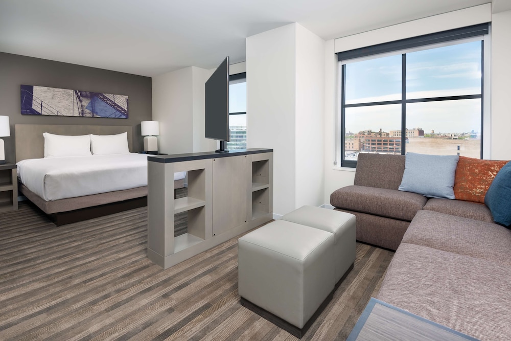Suite Estudio con Cocina | Cama King (Más Sofá Cama) del hotel Hyatt House Chicago West Loop