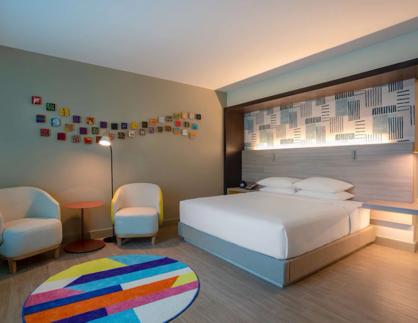Habitación, 1 cama de matrimonio grande del hotel Hyatt Centric San Salvador. Foto 3