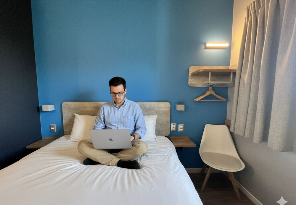 Habitación Estándar con 1 cama doble del hotel Ibis Budget Santiago Providencia. Foto 3